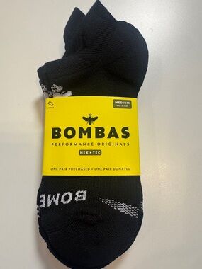 Bombas NWT Hex-Tec 3PR Unisex SZ: Medium Color:Black